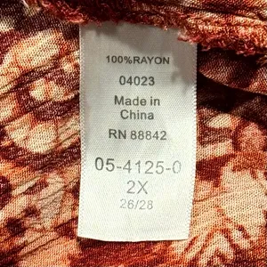 Peasant Dress Bohemian Festival‎ Patchwork Midi Plus Size 2X Southwestern Gauze thumbnail 4
