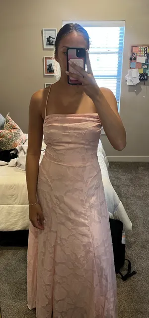 Pink bridesmaid dress Size L thumbnail 1