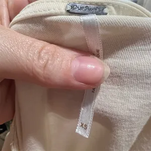 Free People Women's XS Beige Henley Tee Short Sleeve Casual Top thumbnail 8
