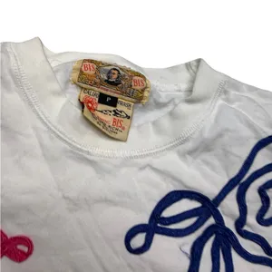 ✨‎ Gene Ewing BIS Embroidered Rose Tee Petite P Vintage ✨ thumbnail 2