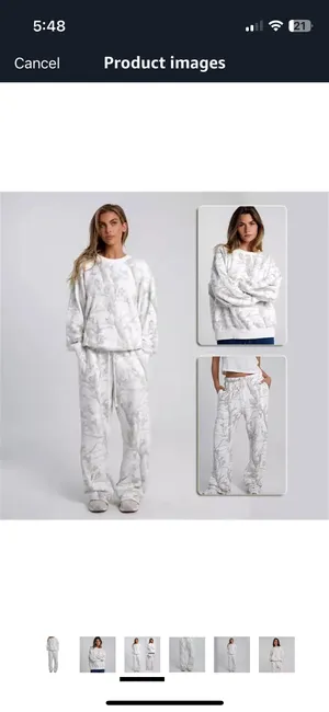 matching sweatshirt and sweats White Size M thumbnail 3