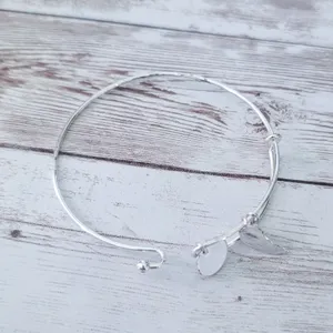 "I Will Rise" Silver Tone Charm Bracelet thumbnail 5