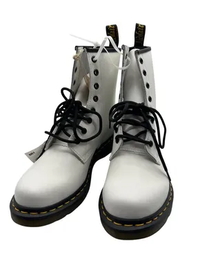 Dr. Martens Women 11 Unisex Genuine AirWair Leather Style 101 YS White Boots thumbnail 6