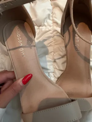 Madden Girl Blush-Tan Ankle Strap Heels thumbnail 2