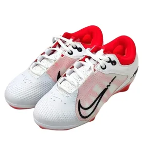 Nike Hyperdiamond React 4 Pro White Red Softball Cleats Sz 5.5 thumbnail 1