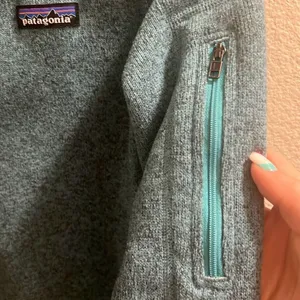 ✨Patagonia Women's Better Sz Medium Sweater 1/4 Zip Fleece Berlin Blue✨ thumbnail 10