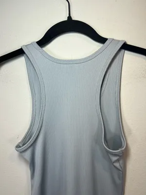 Under Armour Victory Tank Top Light Gray HeatGear Racerback Workout Gym Sz Small thumbnail 9