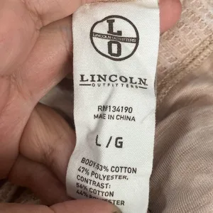 LINCOLN OUTFITTERS Henley Sweater Hoodie Pullover Waffle Knit thumbnail 7