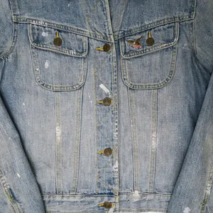 Vintage 90s American Living Paint Splatter Denim Jacket thumbnail 2