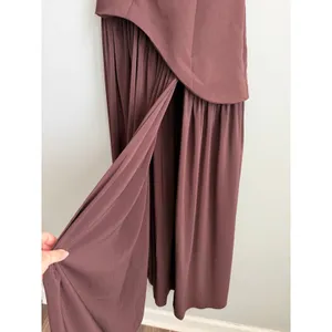 NEW Babyboo Maliyah Maxi Dress in Plum Brown Size Small thumbnail 4