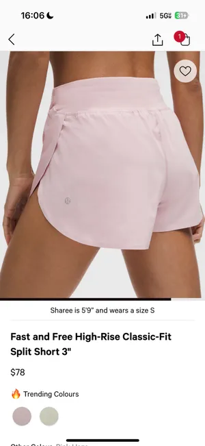 Lululemon Fast Shorts and Free 3" Reflective High-Rise Classic Fit thumbnail 2