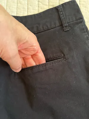 Abercrombie Vtg Y2K black chino cotton micro shorts 25” thumbnail 7