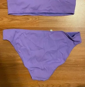 Aerie purple longline bikini BOTTOM ONLY XL thumbnail 3