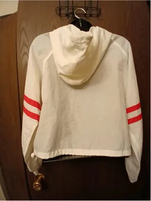 J. Galt Shanghai Women's White Cropped Zip-Up Windbreaker - Size S - INV406 thumbnail 8