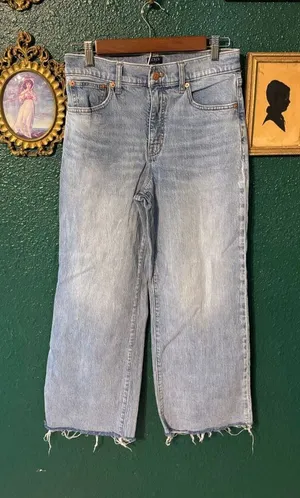 J.Crew Blue Denim Wide Leg Crop Sz 27 thumbnail 1