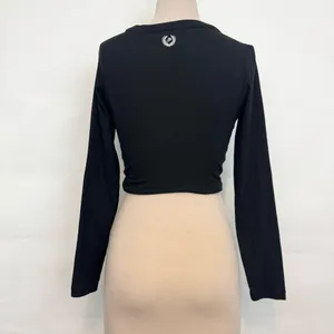 Victoria’s Secret PINK embroidered crest P long sleeve cropped top size medium thumbnail 2