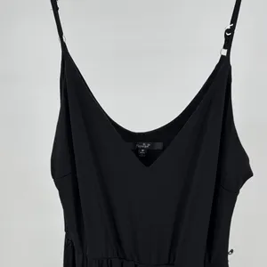 Papaya Black stretchy wide leg adjustable strap Jumpsuit romper M layering party thumbnail 3