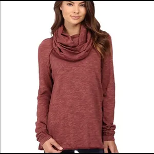 Free People‎ Beach two body rust cocoon cowl neck tunic top XS thumbnail 5