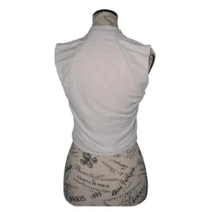Zara Textured V-Neck Tie-Front Top, Size Small thumbnail 2