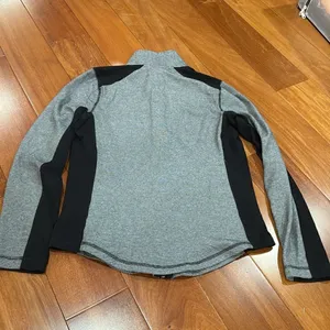 Lauren Ralph Lauren Active‎ Jacket Womens Grey Black Striped Full Zip M thumbnail 4