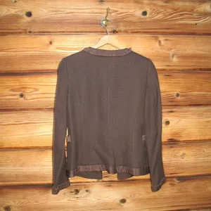 NWOT Zara Brown Wool Blend Jacket thumbnail 5