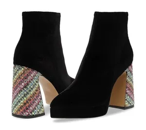 Blue by Betsey Johnson Raylan RAYL01S5 Boots Women Black Ankle Bootie‎ Size 7.5 thumbnail 1