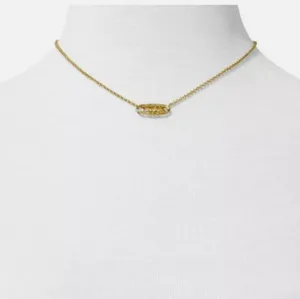 Kendra Scott Gold Filigree Oval Pendant Necklace thumbnail 3