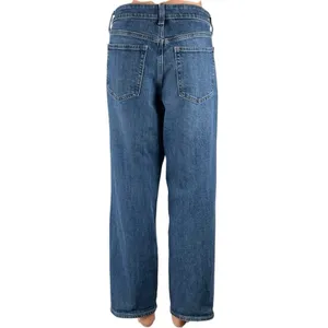 Old Navy Patchwork High Rise Baggy Barrel Palazzo Wide Leg Denim Jeans Pants 10 thumbnail 4