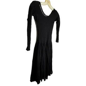 Vintage Sheer Black Lace Dress thumbnail 4