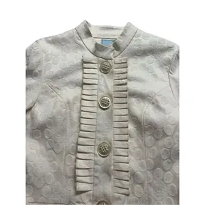 T. Bleu artsy boho jacket iridescent polka dot pattern sz Medium NWT thumbnail 4