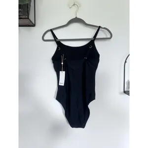 NWT Quince Black Italian Cami One-Piece Swimsuit Size Small thumbnail 4