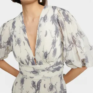 NWT Zimmermann Pleated Midi Dress thumbnail 3