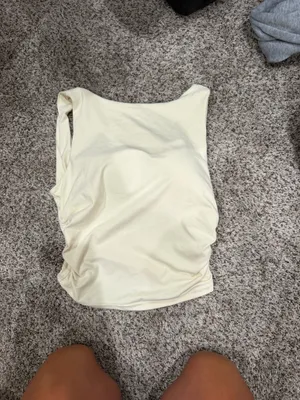 Yellow Shein Tank Top Cropped thumbnail 2