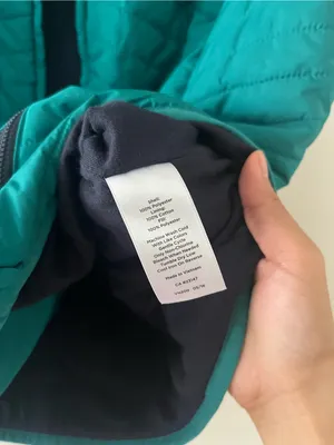 Talbots Teal Blue Quilted Puffer Vest Large Outdoors Hiking Lightweight Travel thumbnail 5