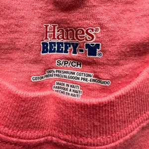 Hanes Pink Short Sleeve Tee 539 thumbnail 3