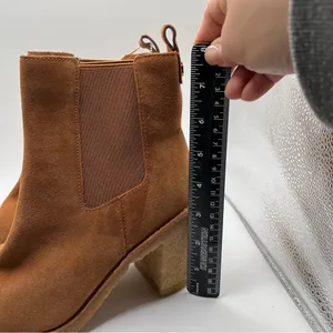 NWOBLauren Ralph Lauren Marianna Suede Waterrepellent Chunky Heel Ankle Boot 5.5 thumbnail 3
