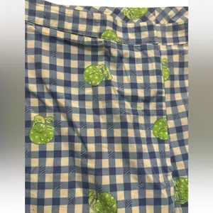 Lilly Pulitzer Blue Cotton Capri Hermit Crab Gingham Check Pants White Lbl 10 thumbnail 6