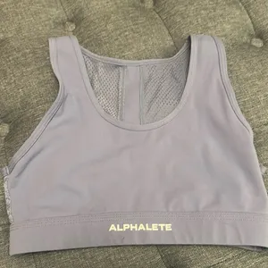 Alphalete surface reign Sports Bra in stone blue thumbnail 2