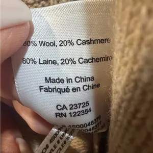 Aritzia Babaton Cashmere/ Wool Cape Cardigan Oversize XXS/XS/S Tan thumbnail 4