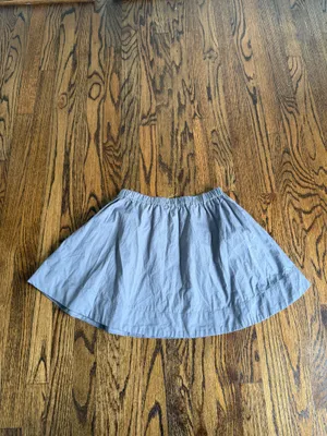 Free People Free-est Collection Mini Skirt 100% Cotton Gray Boho Beach Prairie thumbnail 8