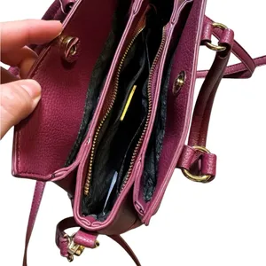 👜 Steve Madden Burgundy‎ Tote Satchel Bag Crossbody Strap OS 👜 thumbnail 2