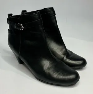 Sam Edelman Maddox‎ black leather ankle boots size 8 thumbnail 1
