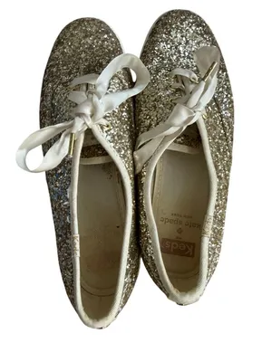 KATE SPADE x Keds Gold Glitter Sneakers Size 7 thumbnail 4