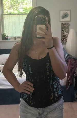 Floral Corset Top thumbnail 1