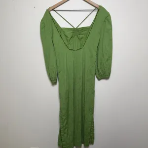 Anthropologie Maeve Women Midi Dress‎ 0 Green Square Neck Cottage Prairie thumbnail 5