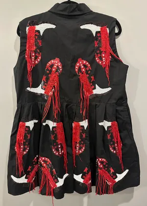 Red And Black Gameday Dress thumbnail 2