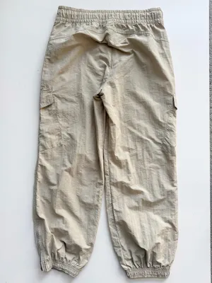 Old Navy Ankle Zip Nylon Cargo Jogger Pants Tan Size Medium thumbnail 6