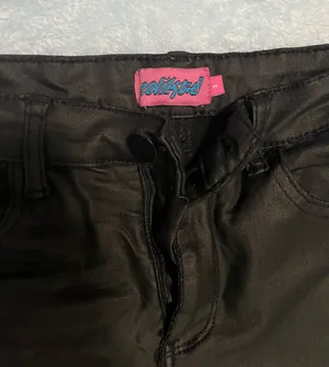 Edikted Leather Pants Flare Black thumbnail 3
