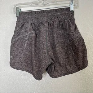 Lululemon Hotty Hot High-Rise‎ Lined Short 4 inch Dark Gray thumbnail 2