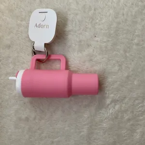 Pink drinking cup key fob thumbnail 2